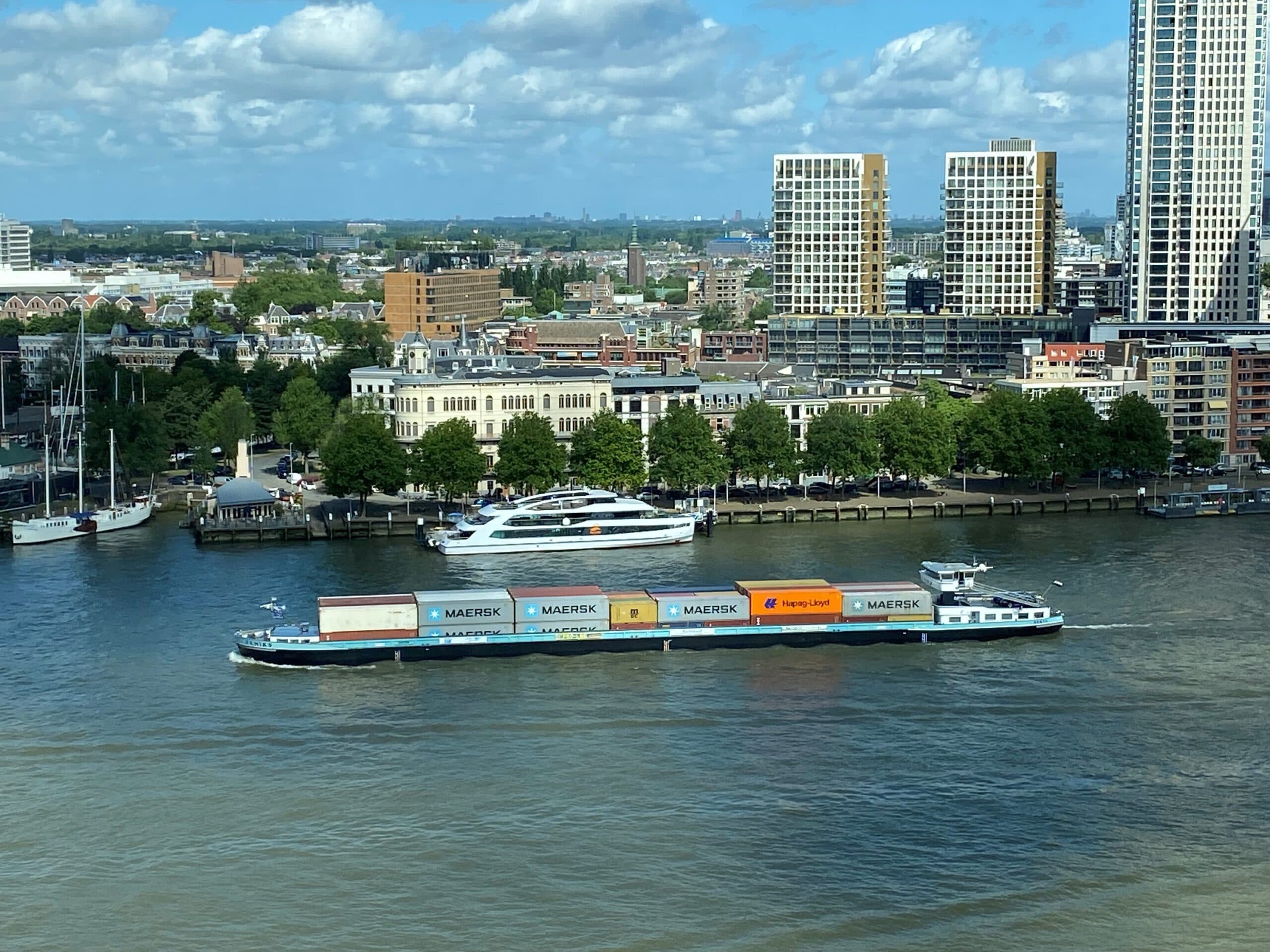 Binnenvaart in Rotterdam